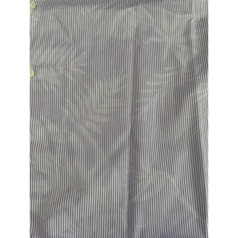 Pronto Uomo‎ Short Sleeve Button Down 3XL Dress Shirt Lavender Stripe Palms - Picture 2 of 3